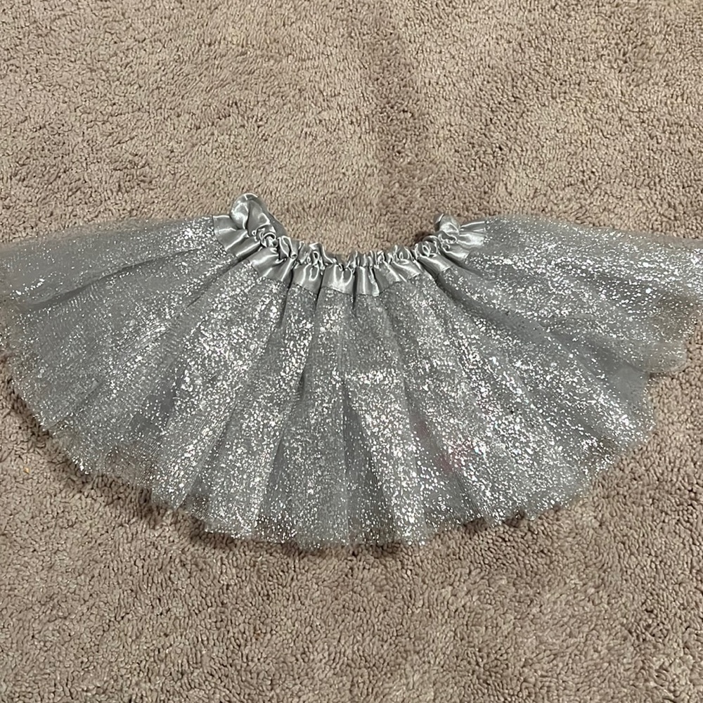 Bari Lynn Silver Tutu 6-12 months NWT